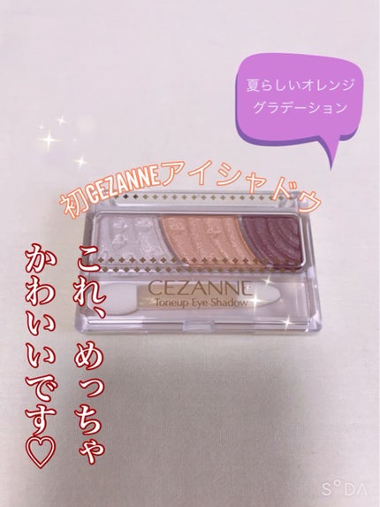 トーンアップアイシャドウ/CEZANNE/アイシャドウパレットを使ったクチコミ(1枚目)