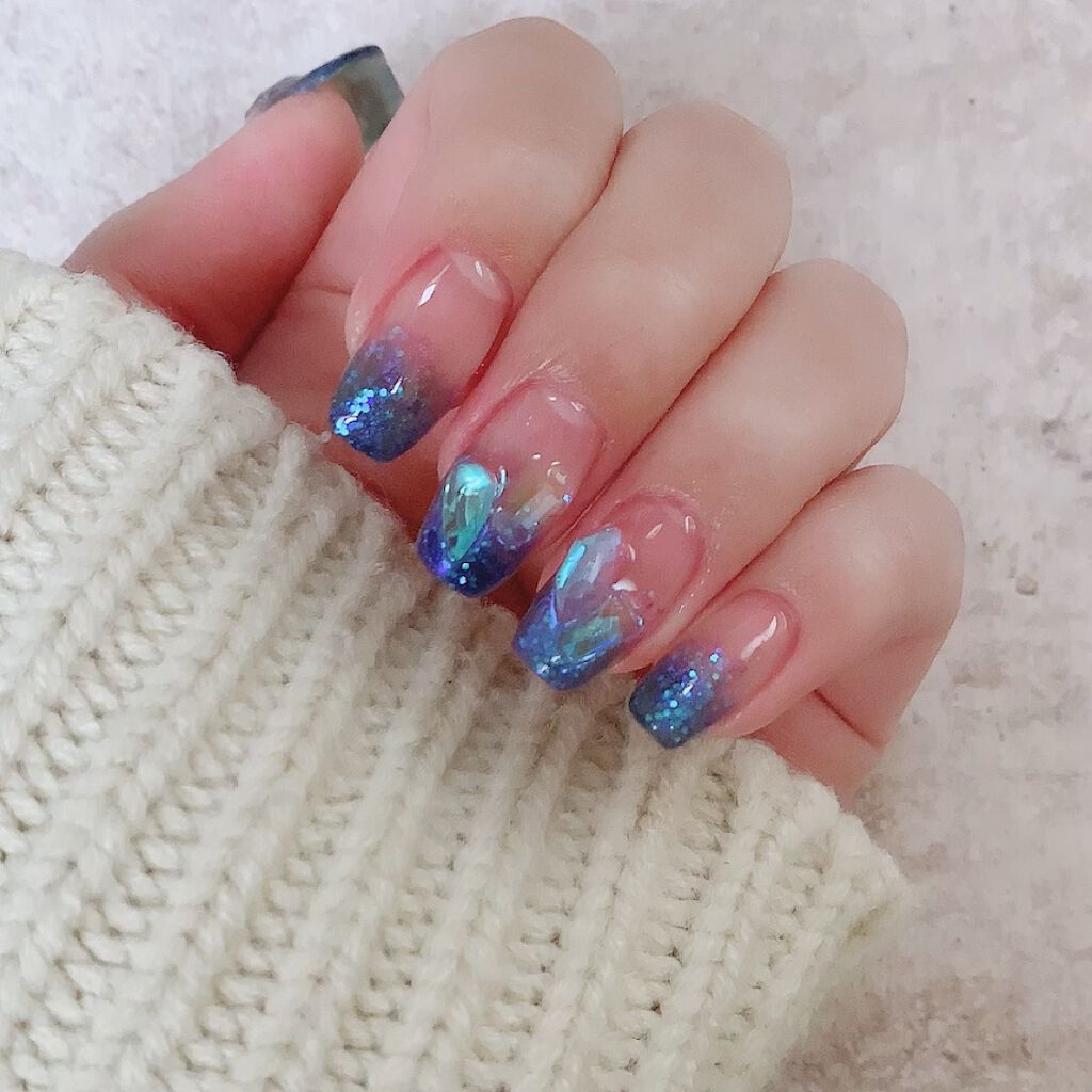 #オーロラネイルのネイルデザイン