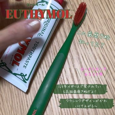 EUTHYMOL オリジナル歯磨き粉のクチコミ「@euthymol.japan 

˗ˏˋEUTHYMOLˎˊ˗
（ユーシモール）

ユーシモ.....」（3枚目）