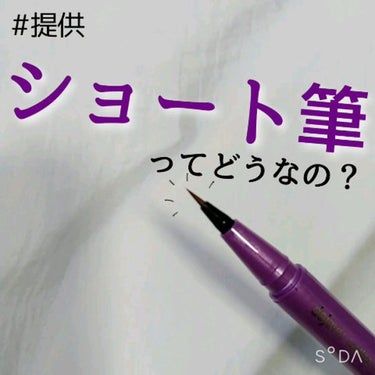 「密着アイライナー」ショート筆リキッド/デジャヴュ/リキッドアイライナーを使ったクチコミ（1枚目）