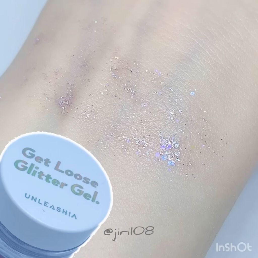 ゲットルーズグリッタージェル N°7ハッピーベーカー/unleashia/グリッターを使ったクチコミ（3枚目）
