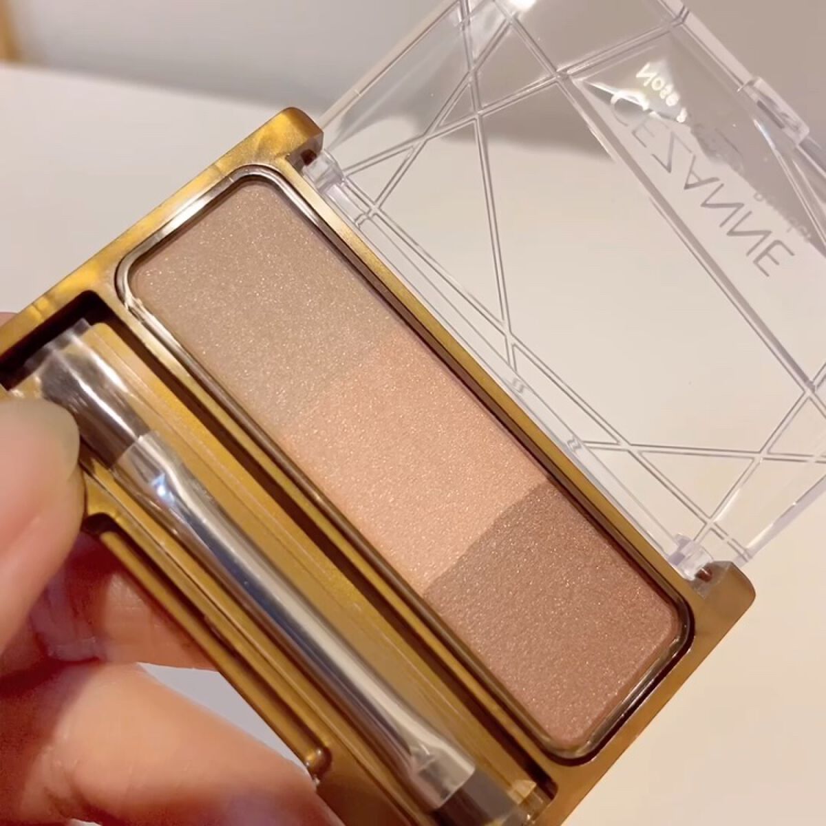 ノーズ＆アイブロウパウダー/CEZANNE/パウダーアイブロウを使ったクチコミ（3枚目）