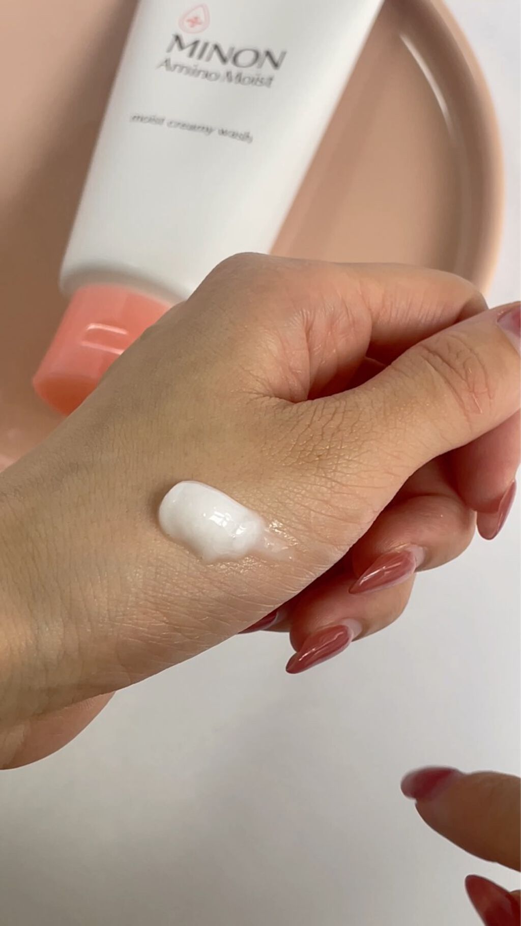 アミノモイスト モイストクリーミィ ウォッシュ/ミノン/洗顔フォームを使ったクチコミ（3枚目）