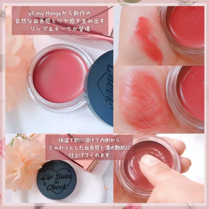 オールマイシングス トゥルービューティー リップバームトゥチーク/all my things/リップバームを使ったクチコミ(3枚目)