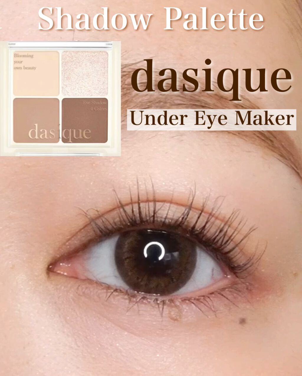 アンダーアイメーカー/dasique/アイシャドウパレットを使ったクチコミ（1枚目）