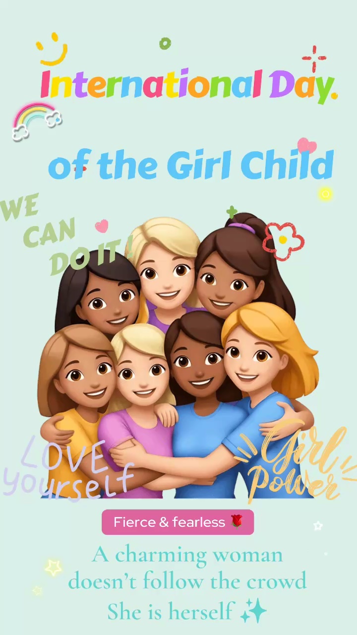 ⋆⸜  「国際ガールズ・デー（International Day of the Girl Child）」とは？ ⸝⋆

今日、10月11日は「国際ガールズ・デー」はです！

「女の子の権利」や「女の子のエンパワーメント*」の促進を、広く国際