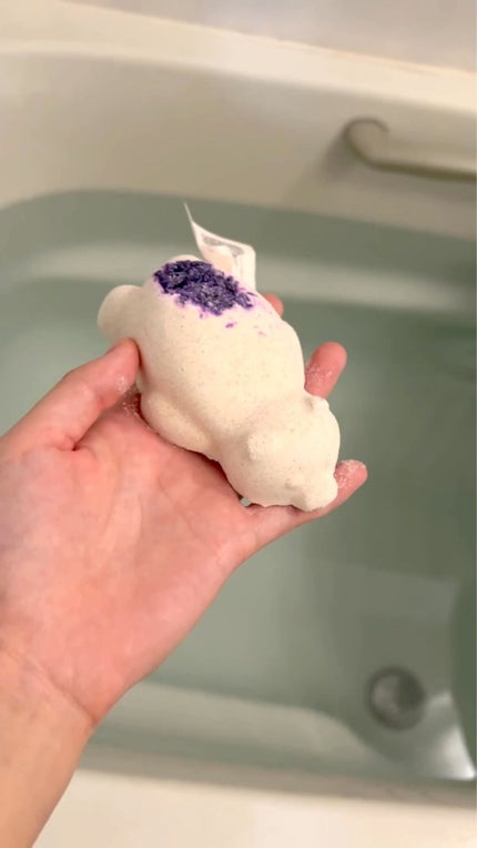 スリーピーベア(バスボム)/ラッシュ/炭酸系入浴剤を使ったクチコミ(1枚目)