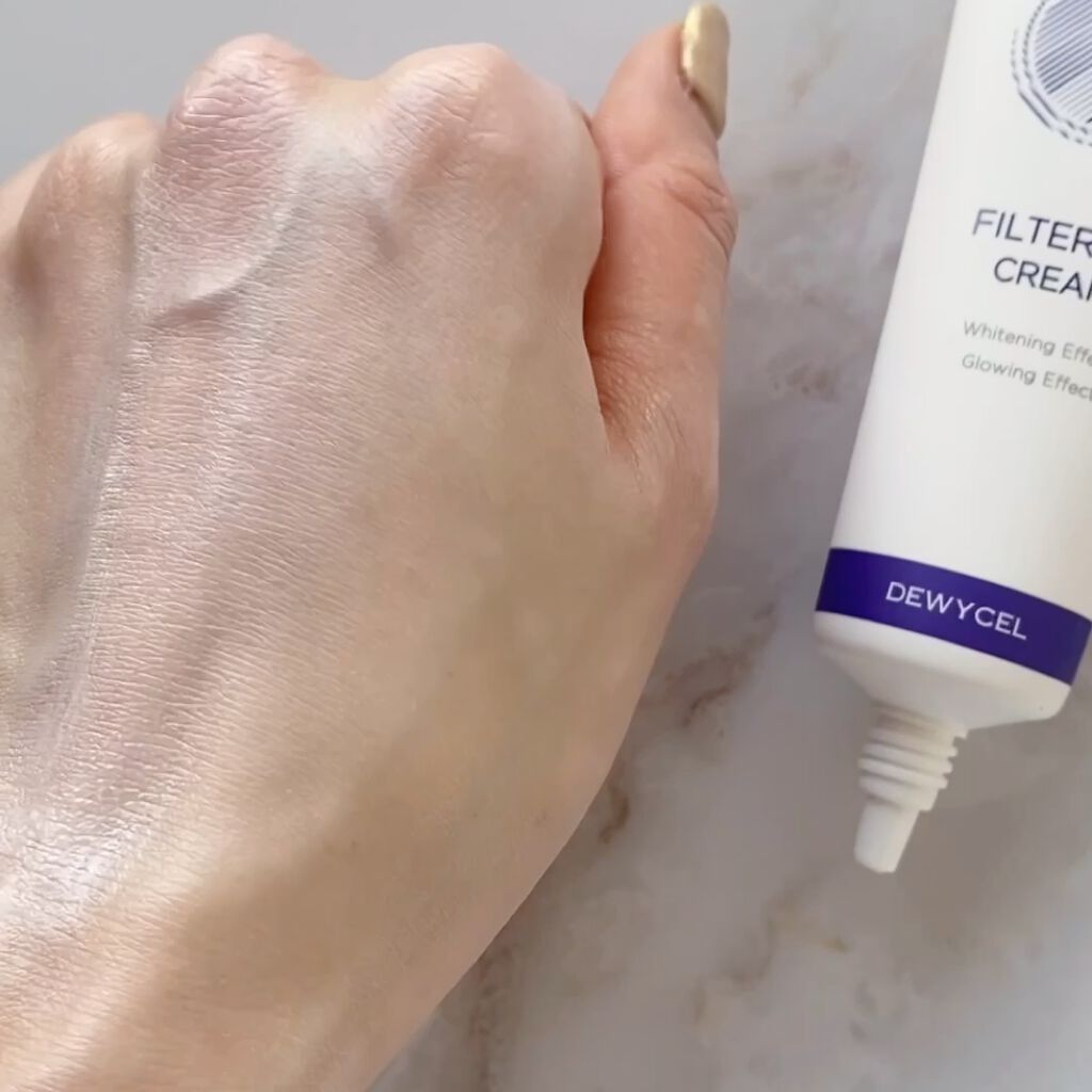 フィルタリングクリーム/DEWYCEL/日焼け止めクリームを使ったクチコミ（3枚目）