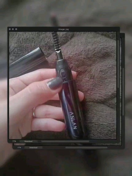 ANLAN ホットビューラーのクチコミ「#ANLAN
#ホットビューラー 
カラーはブラックとホワイトの2色展開だったヨ🐴🔥
わたしの.....」(3枚目)