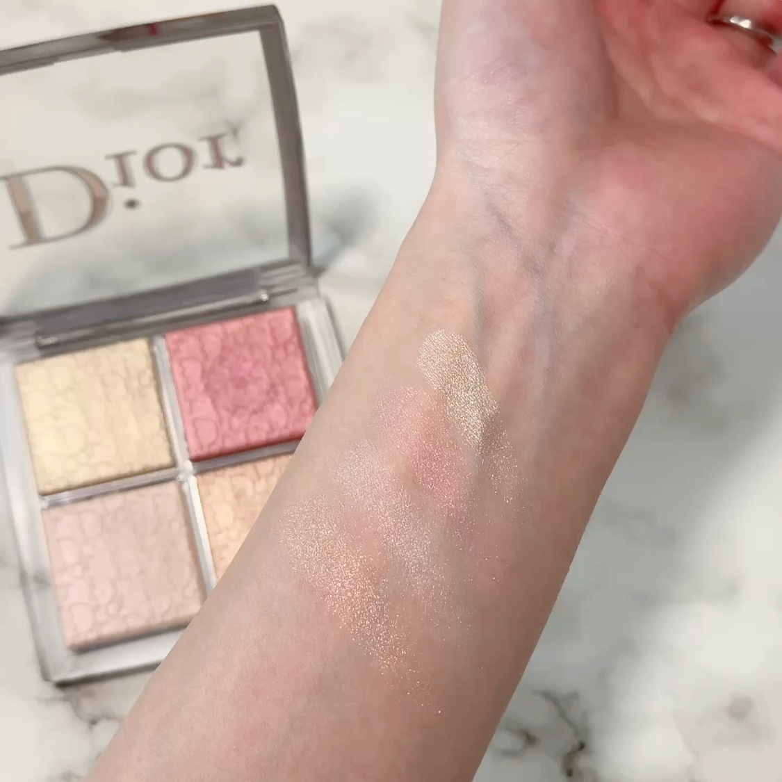 【旧】ディオール バックステージ フェイス グロウ パレット/Dior/ハイライトを使ったクチコミ（3枚目）