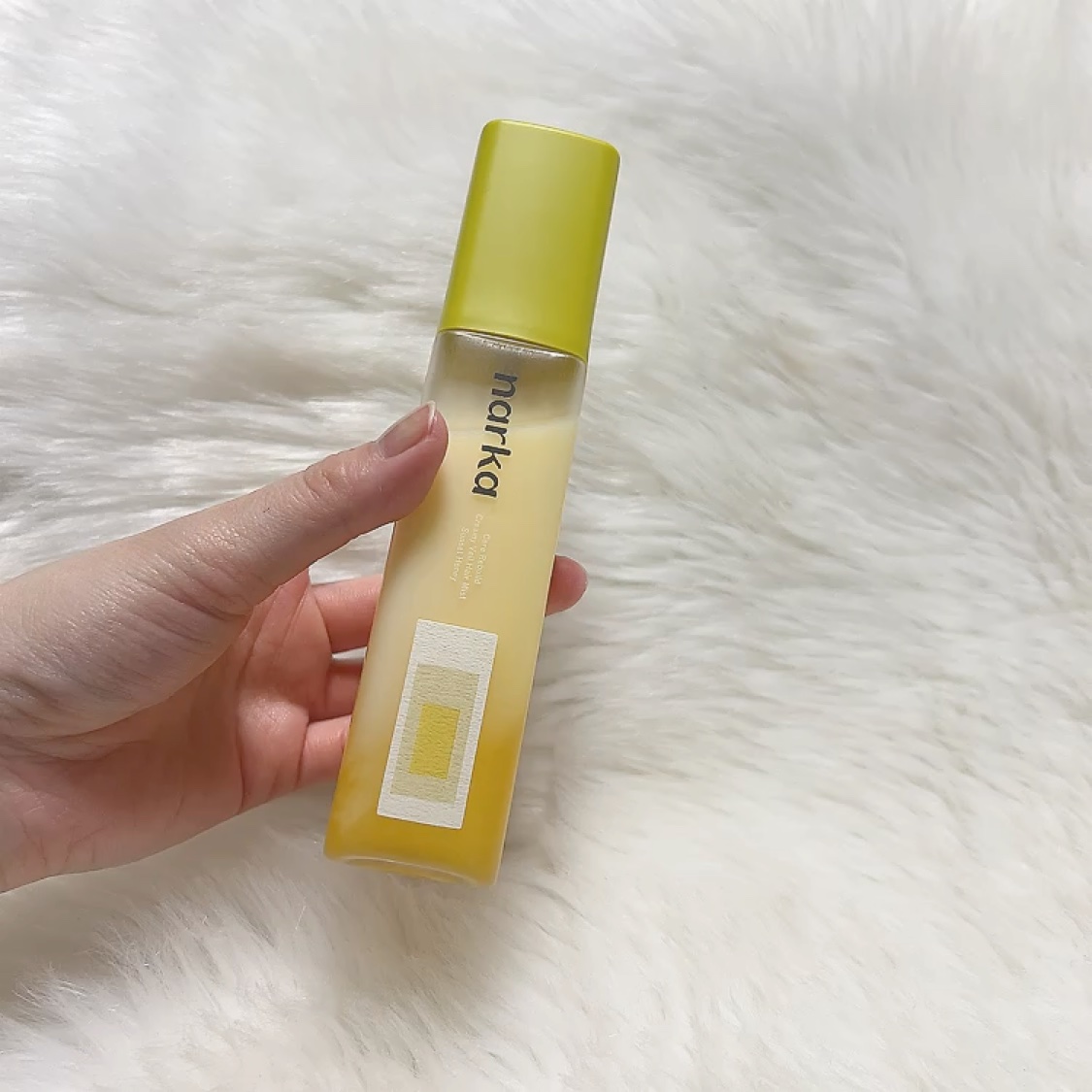 クリーミーベールヘアミスト サンセットハニー/narka/ヘアミストを使ったクチコミ（3枚目）