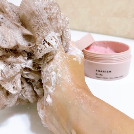 Q+Me スウィート ボム タラソ スクラブ/AGARISM/バスト・ヒップケアを使ったクチコミ(8枚目)