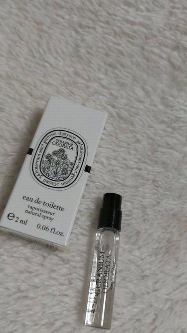 diptyque オードトワレ ゼラニウム オドラタのクチコミ「diptyque　ゼラニウムオドラタ


サンプル使用です。

こちらはオーデトワレで、ゼラニ.....」（1枚目）