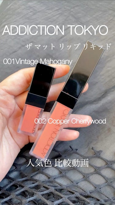 アディクション ザ マット リップ リキッド 002 Copper Cherrywood/ADDICTION/口紅を使ったクチコミ（1枚目）