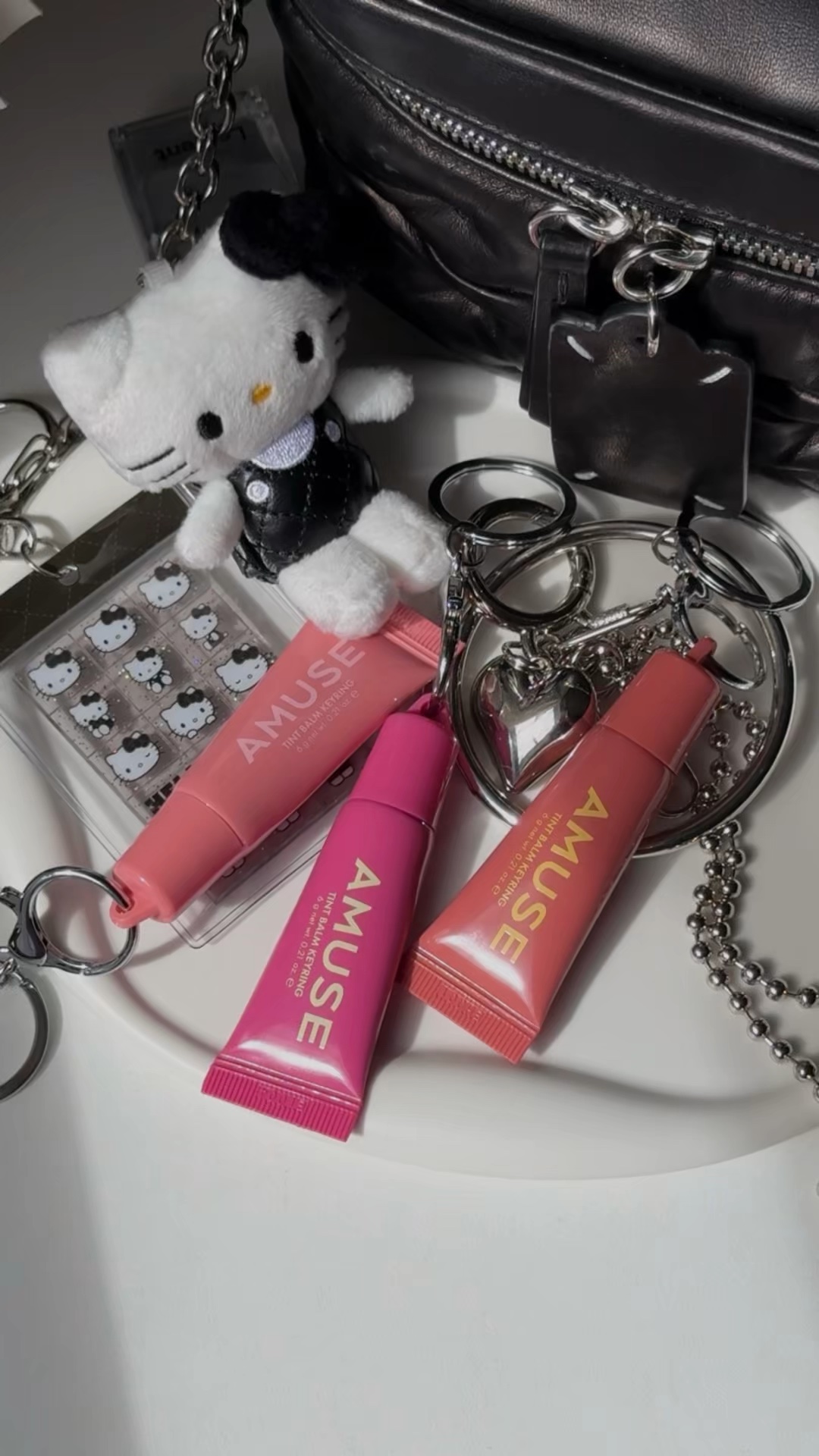 ケア/ティントバームキーリング/AMUSE/リップグロスを使ったクチコミ（1枚目）