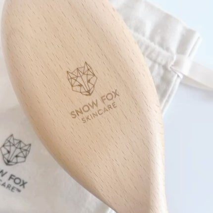 プレミアム FOXカッサ ウッド ヘアブラシ/SNOW FOX SKINCARE/メイクブラシを使ったクチコミ(2枚目)