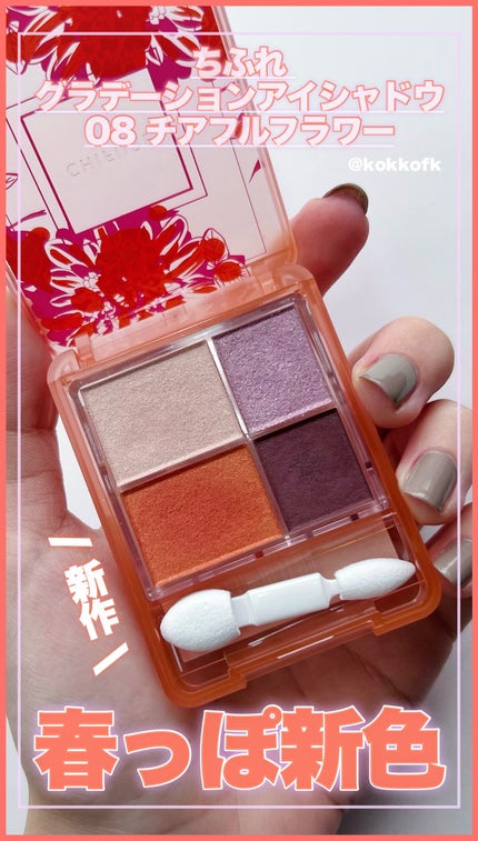 グラデーション アイシャドウ/ちふれ/アイシャドウパレットを使ったクチコミ(1枚目)