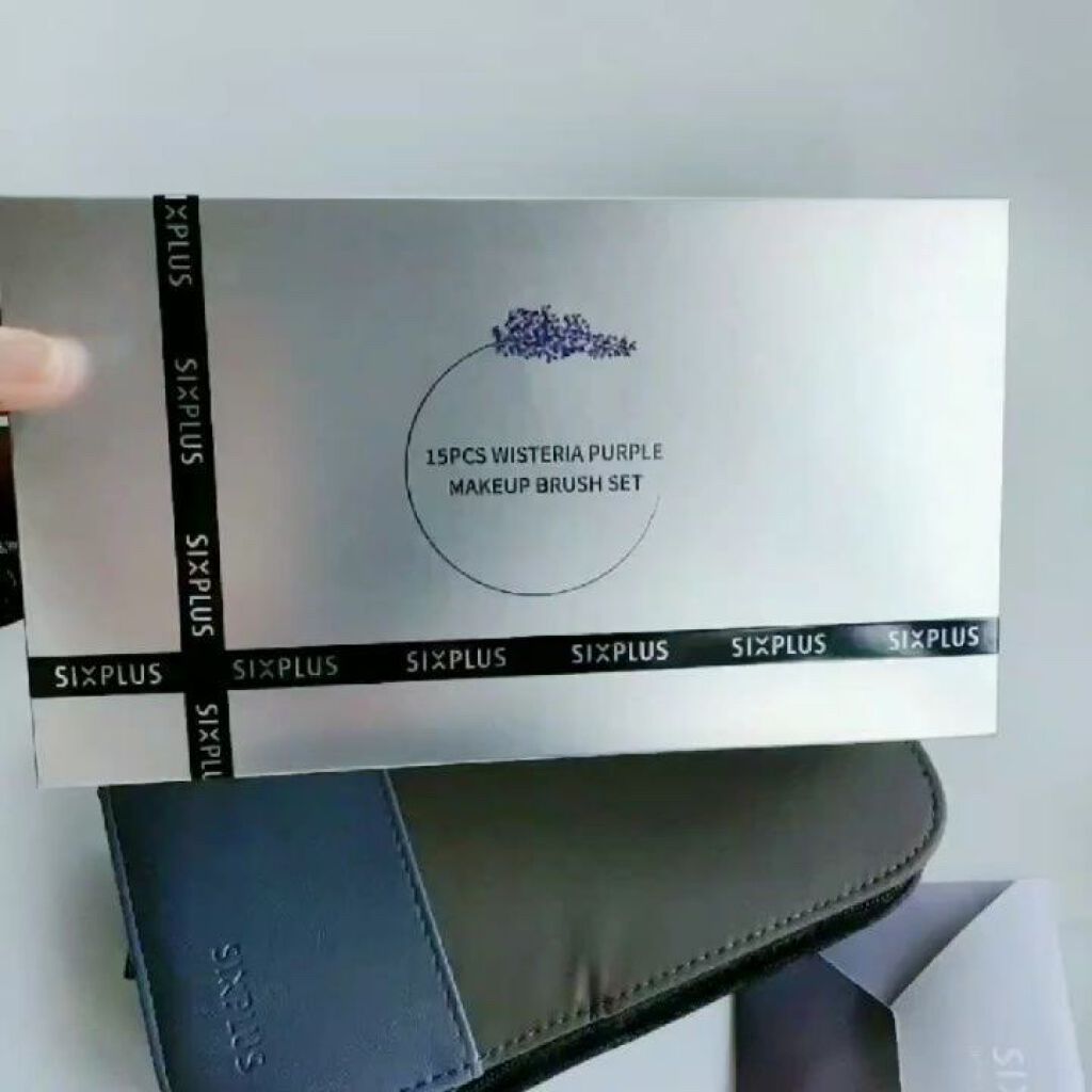 SIXPLUS SIXPLUS メイクブラシ15本セットのクチコミ「メイクの幅が広がる👀💖
＼SIXPLUS／の『ウィステリアメイクブラシ15本セット』試してみた.....」（3枚目）
