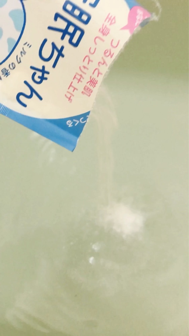 睡眠美容 安眠ちゃん クールミントの香り/睡眠美容/保湿系入浴剤を使ったクチコミ（3枚目）