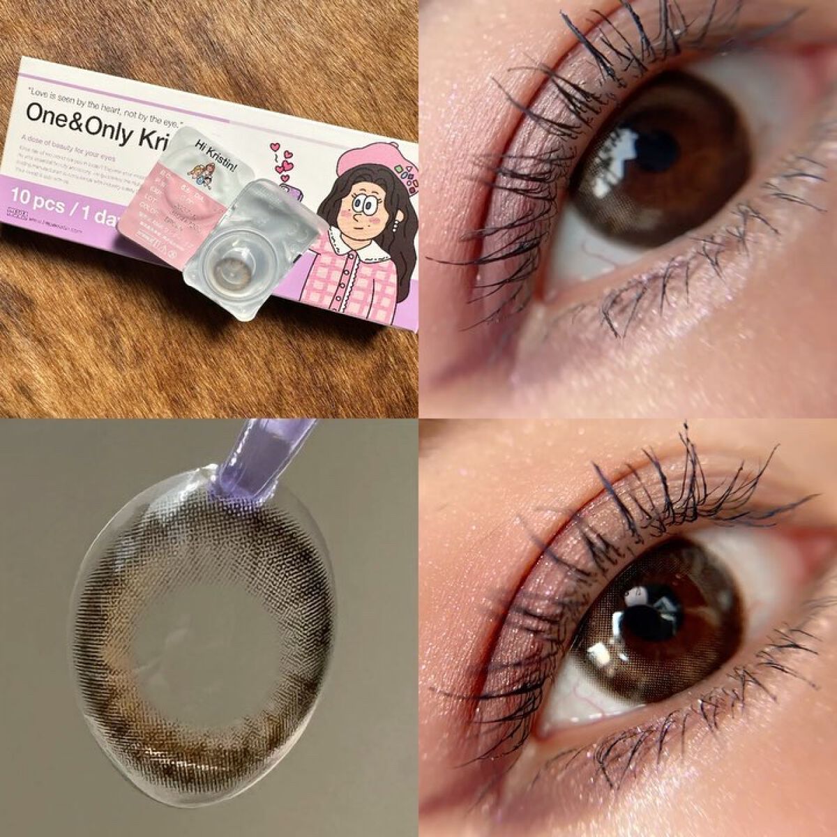 One & Only Kristin/Hapa kristin/カラーコンタクトレンズを使ったクチコミ（3枚目）