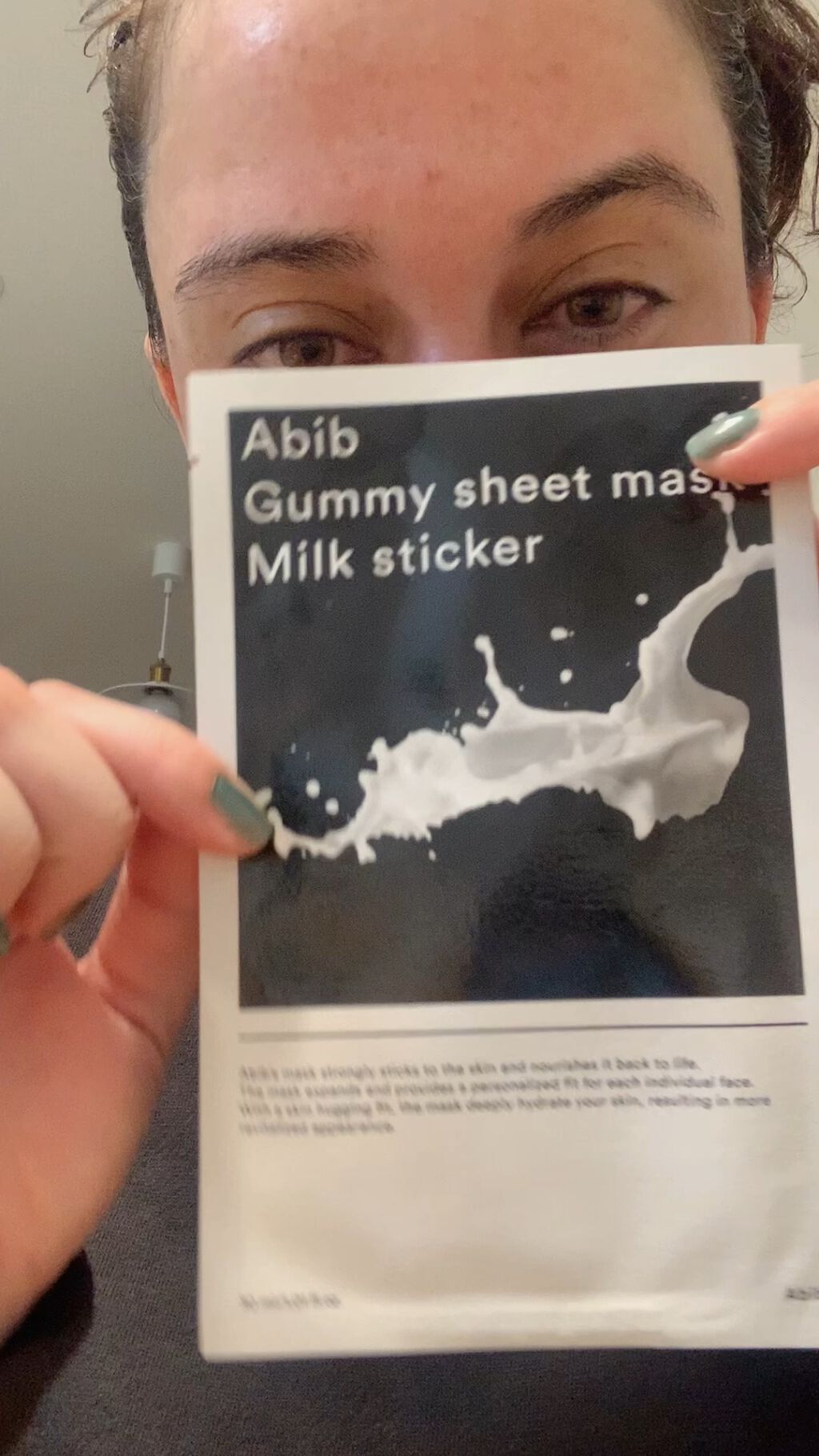 Gummy sheet mask Milk sticker/Abib /シートマスク・パックの動画クチコミ3つ目