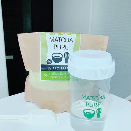 MATCHA PURE(プロテインパウダー)/ピュアパートナー/ソイプロテインを使ったクチコミ(5枚目)