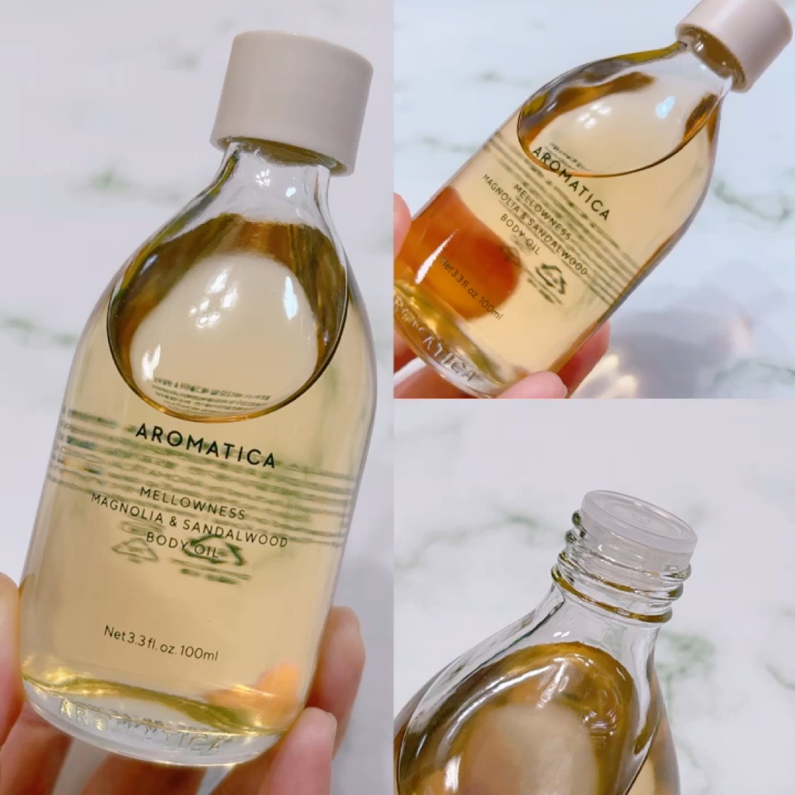 メロウニス ボディオイル マグノリア＆サンダルウッド/AROMATICA/ボディオイルの動画クチコミ2つ目