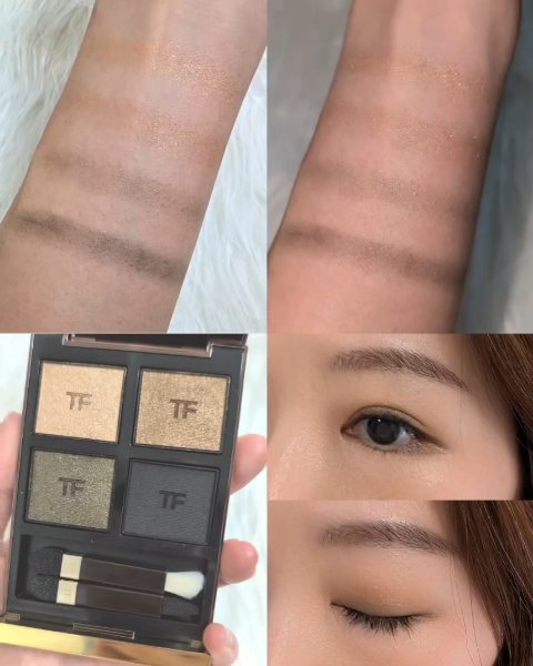 アイ カラー クォード 47 オリーブ スモーク/TOM FORD BEAUTY/アイシャドウパレットを使ったクチコミ（2枚目）