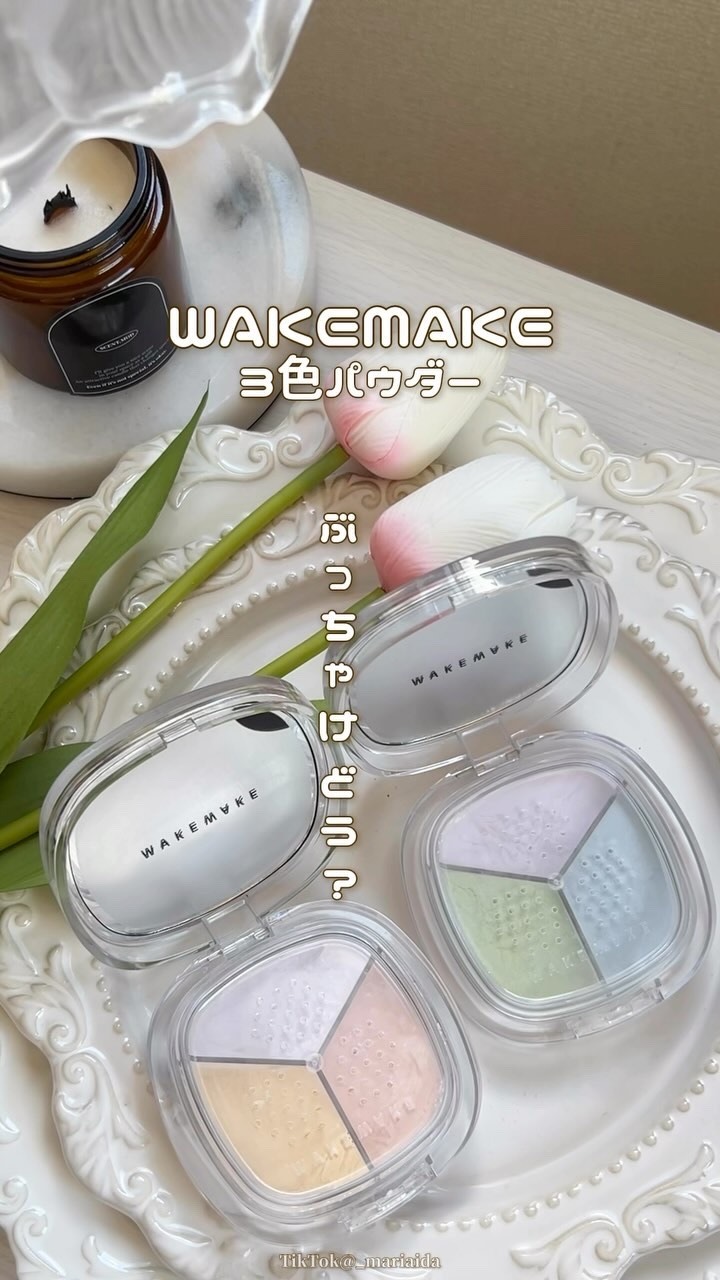 ステイフィクサーマルチカラーパウダー/wakemake/ルースパウダーを使ったクチコミ（1枚目）