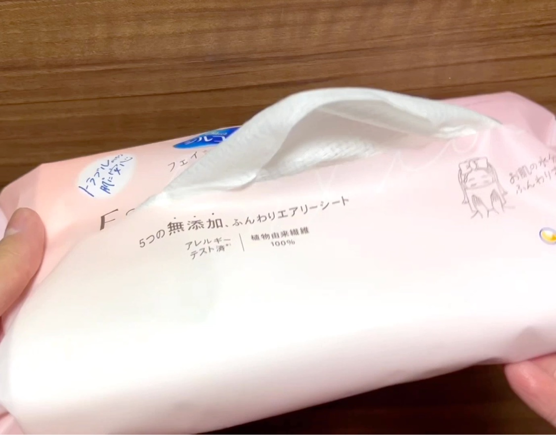 シルコットフェイシャルタオル 素肌おもい/シルコット/クレンジングタオルの動画クチコミ3つ目