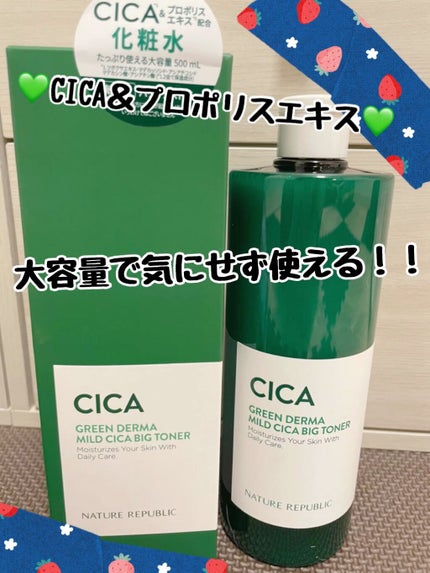 グリーン ダーマCICAビックトナー/ネイチャーリパブリック/化粧水の人気ショート動画