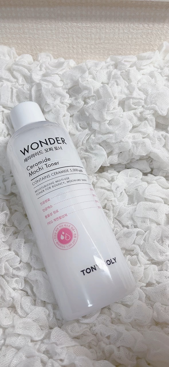 Wonder Ceramide Mochi Toner（トニーモリーワンダーCモチトナー）/TONYMOLY/化粧水の人気ショート動画