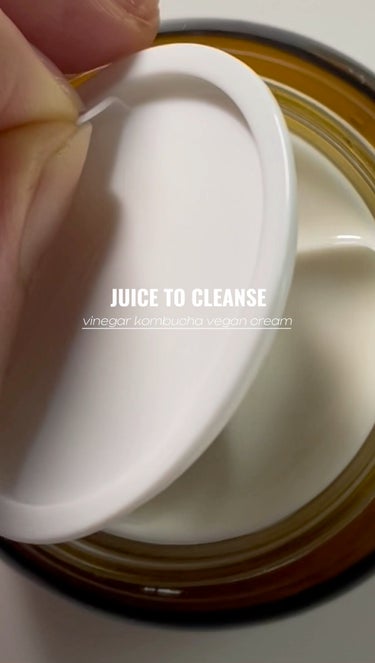 ビネガー コンブチャヴィーガン クリーム/JUICE TO CLEANSE/フェイスクリームの動画クチコミ1つ目