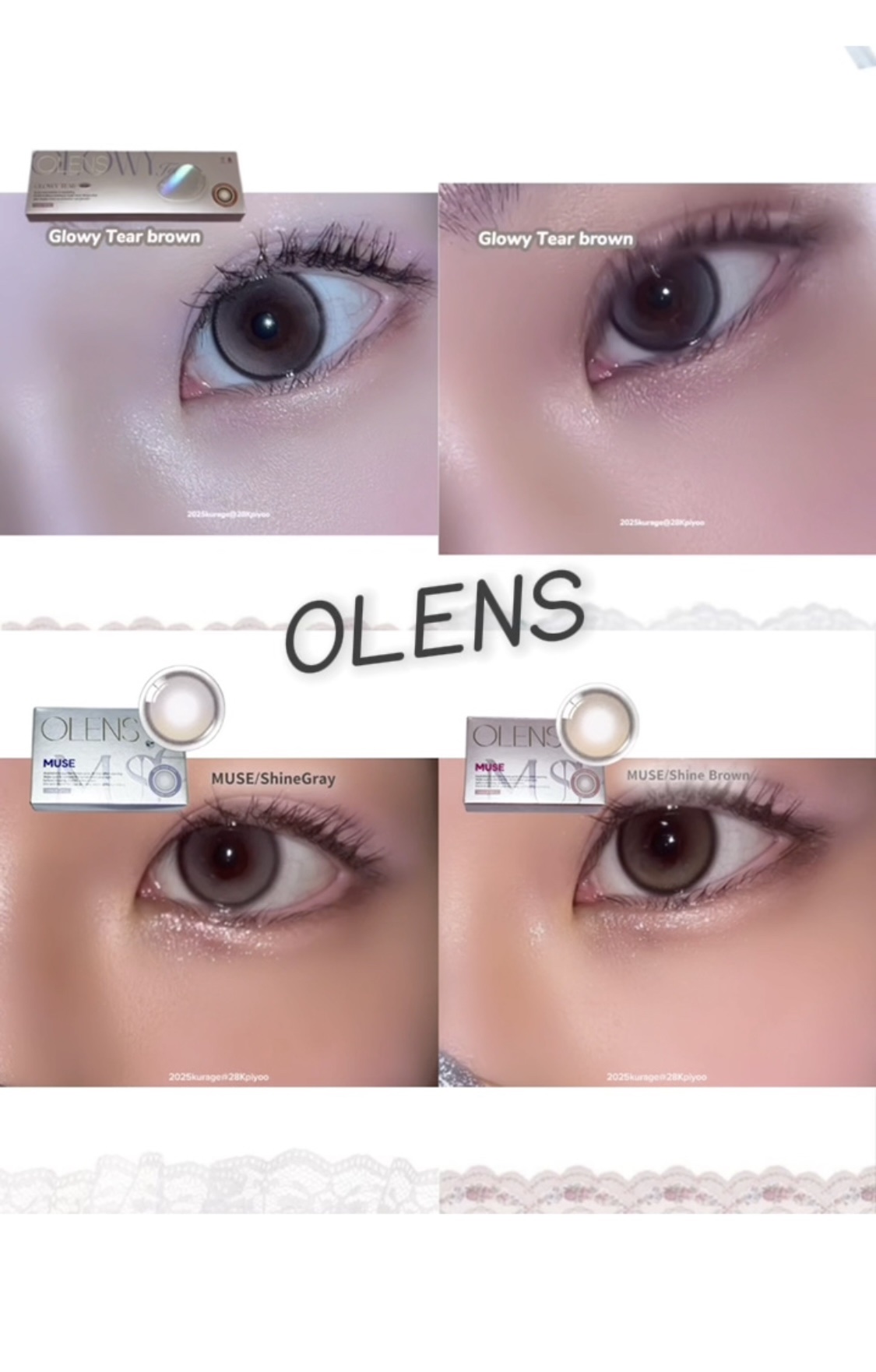 Glowy Tear 1day/OLENS/ワンデー（１DAY）カラコンの動画クチコミ2つ目