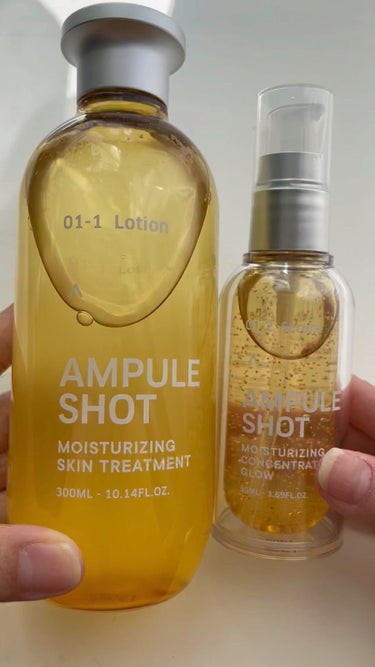 AMPULE SHOT モイスチャーライジング スキントリートメント ローションのクチコミ「.
.
▶︎AMPULE SHOT
　モイスチャーライジングスキントリートメントローション
　.....」（1枚目）