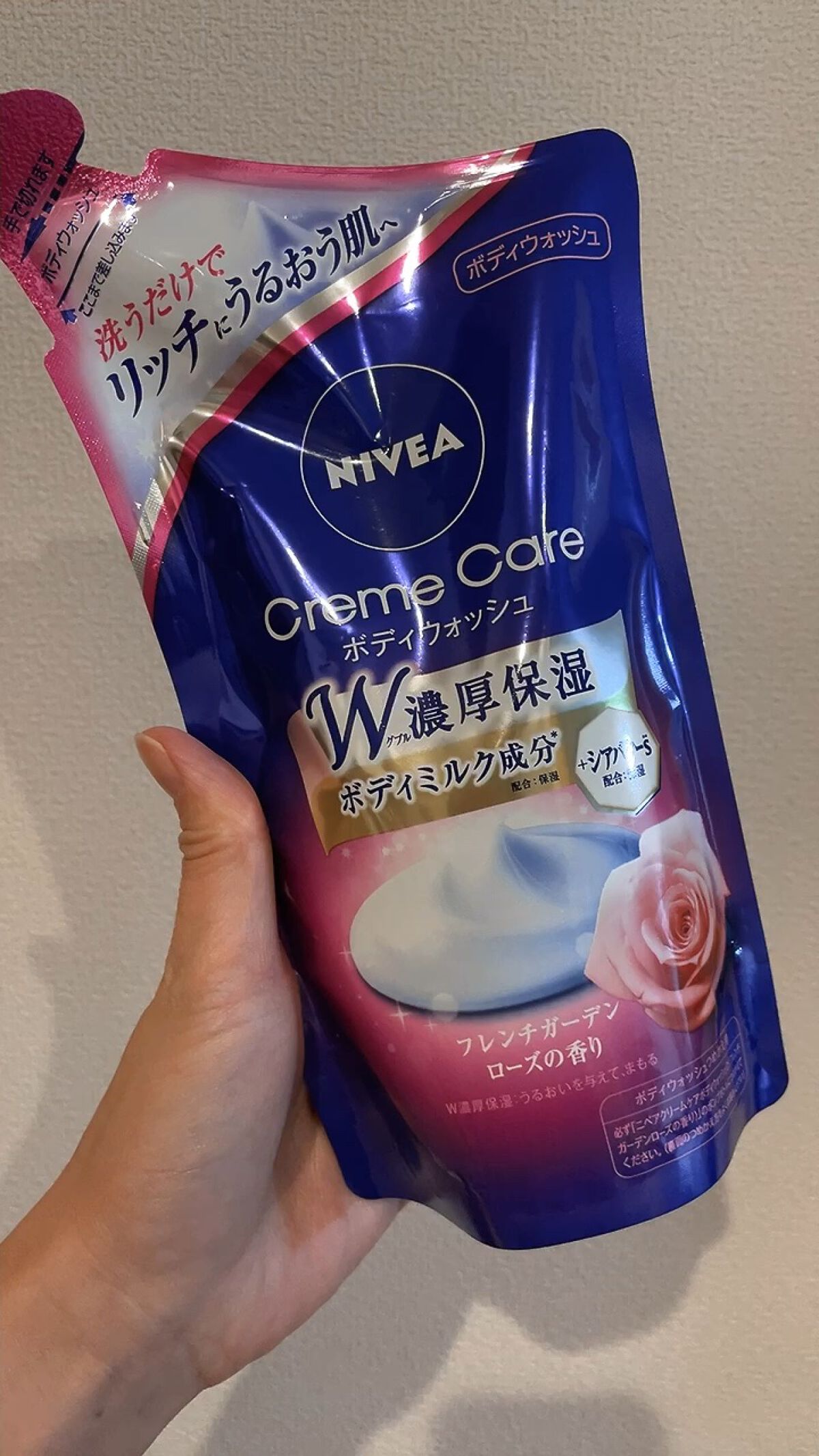 ニベア クリームケア ボディウォッシュ フレンチガーデンローズの香り/ニベア/ボディソープの動画クチコミ1つ目