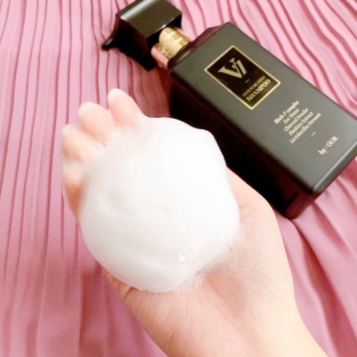 V7 アンチヘアロス シャンプー/by : OUR/サロンシャンプーの動画クチコミ5つ目