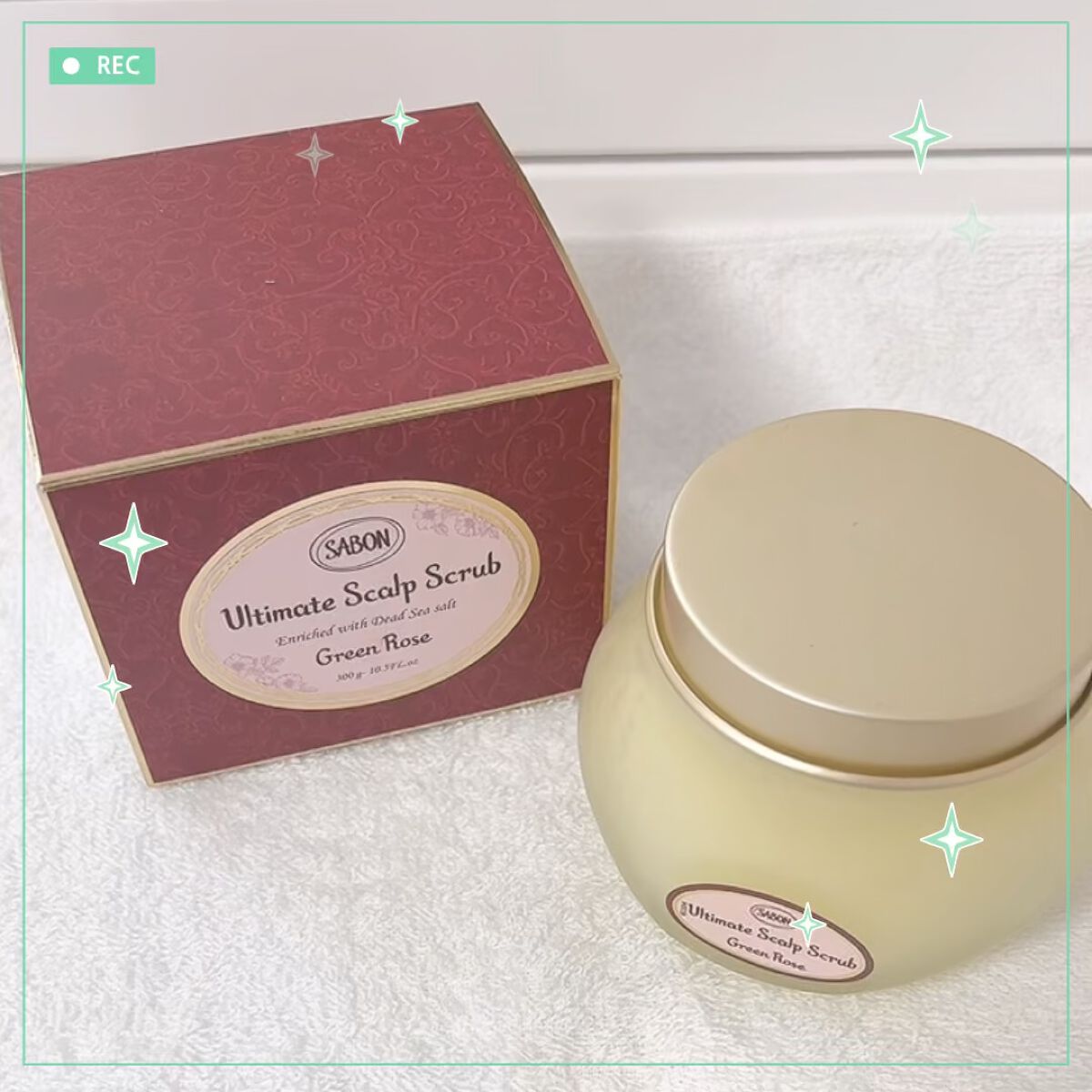 ヘッドスクラブ グリーン・ローズ/SABON/ヘッドスクラブの動画クチコミ5つ目