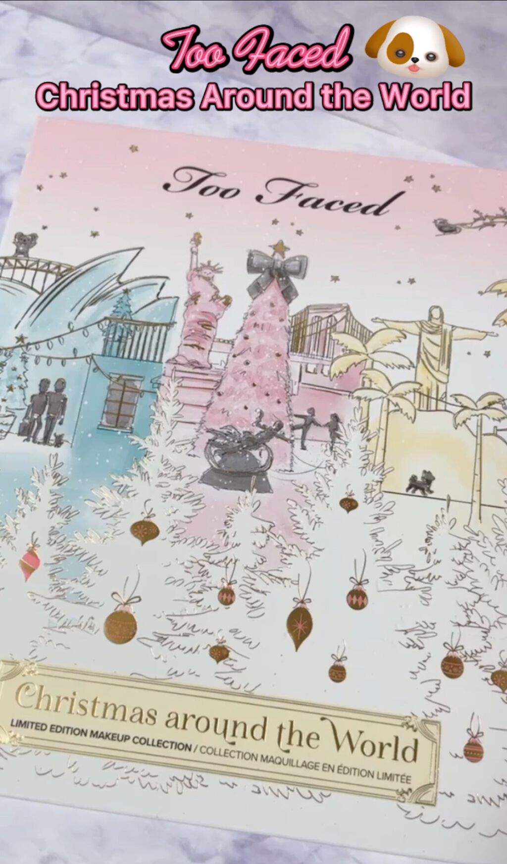 クリスマス アラウンド ザ ワールド メイクアップコレクション/Too Faced/メイクアップキットを使ったクチコミ（1枚目）