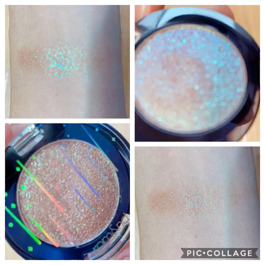 グリッター シャドウ カラー/rom&nd/グリッターを使ったクチコミ(2枚目)