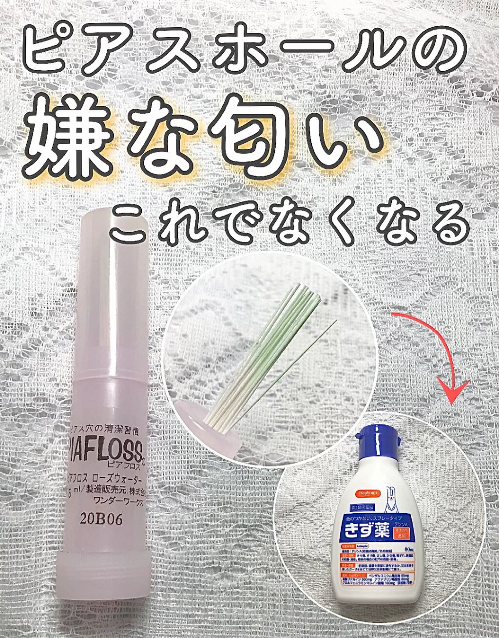 ピアフロス Yipeiの口コミ ピアフロスでピアスホールを清潔に維持しよう By のむた美容学生𓂃 乾燥肌 10代後半 Lips