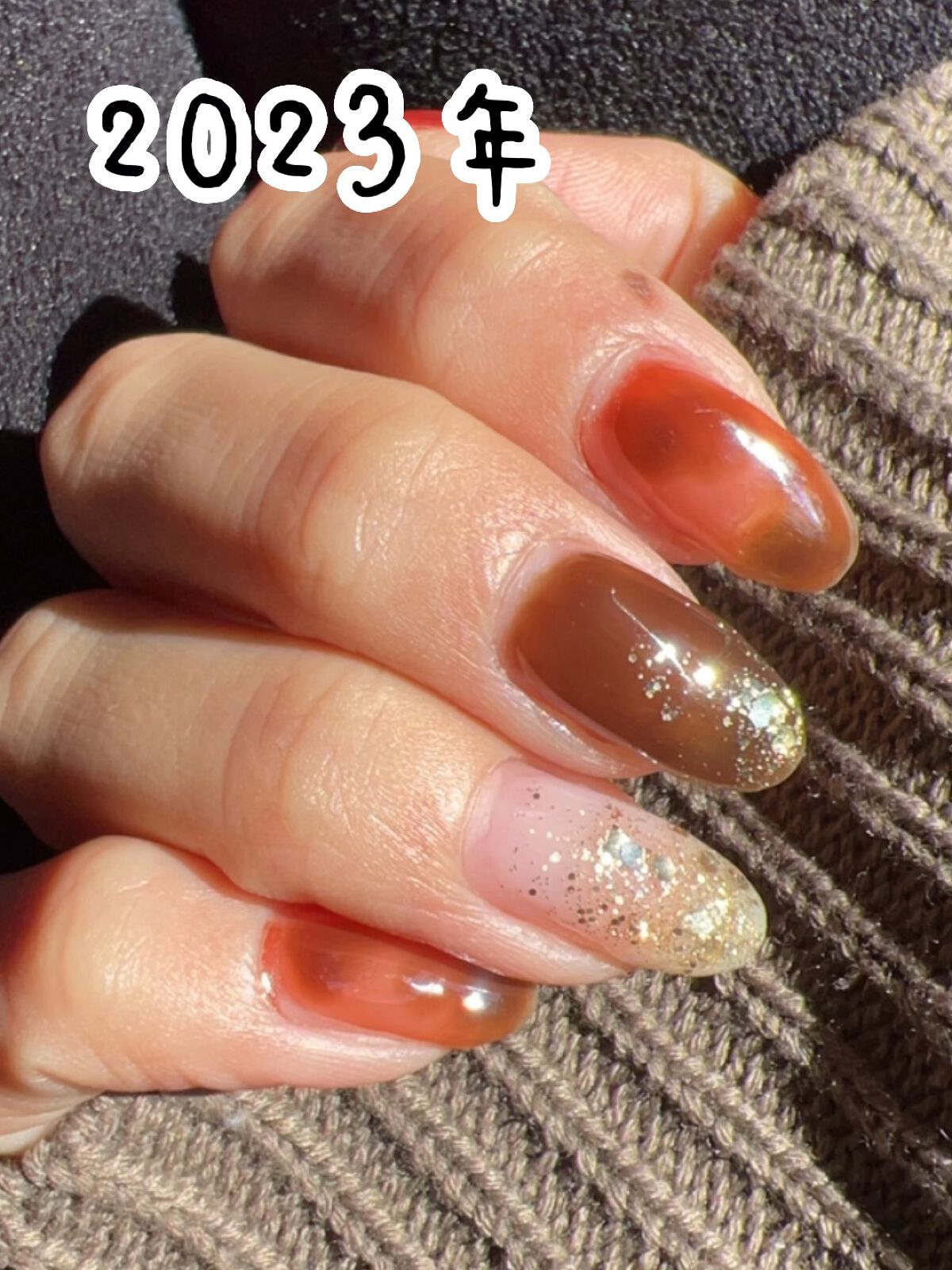 BRG ジェルネイル/DAISO/ジェルネイルの動画クチコミ4つ目