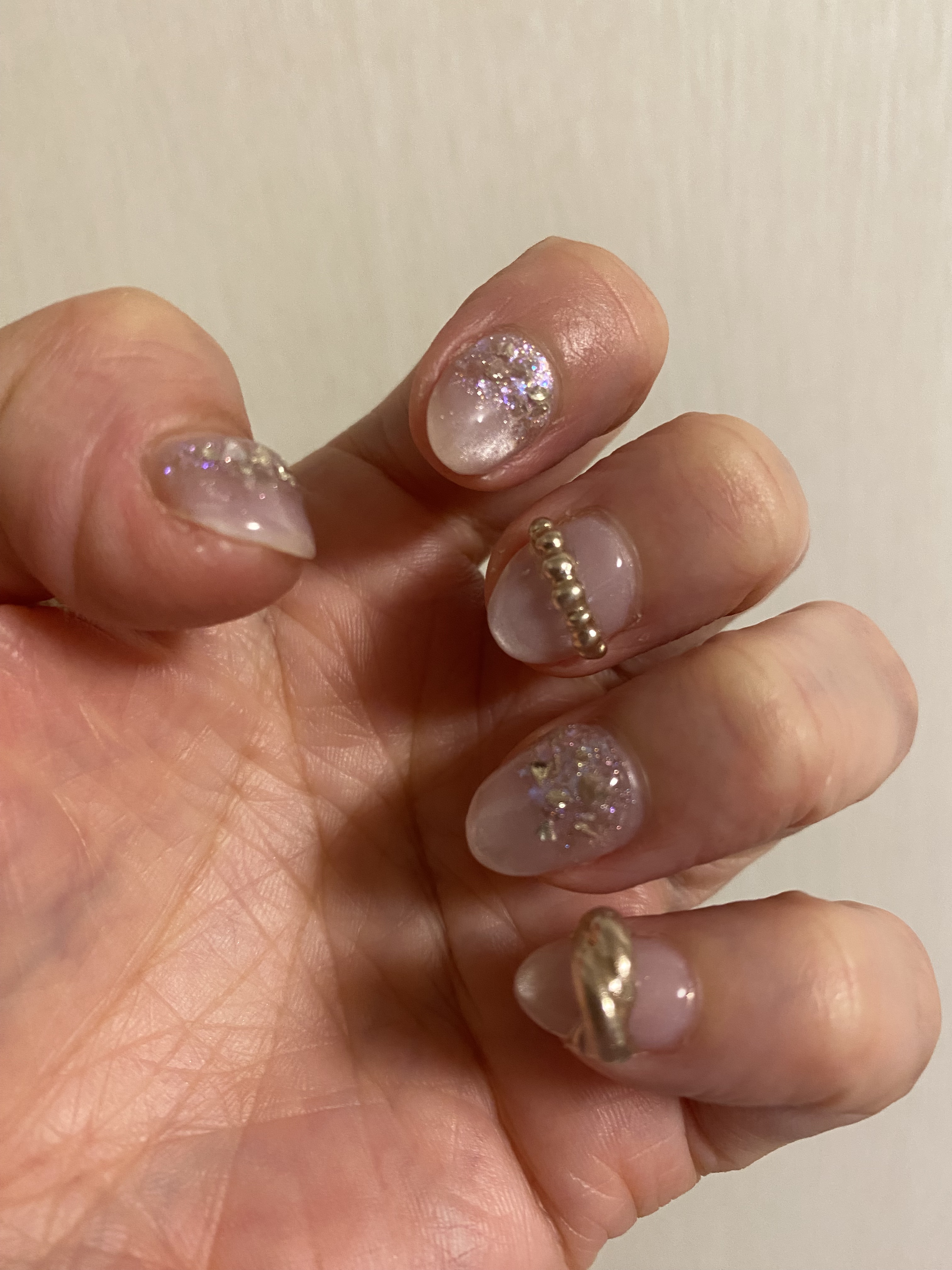 #今月のネイル,#ジェルネイル,#宝石ネイルのネイルデザイン