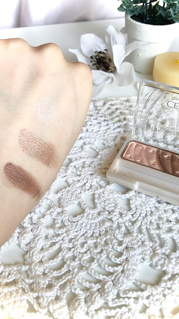 トーンアップアイシャドウ/CEZANNE/アイシャドウパレットを使ったクチコミ（1枚目）