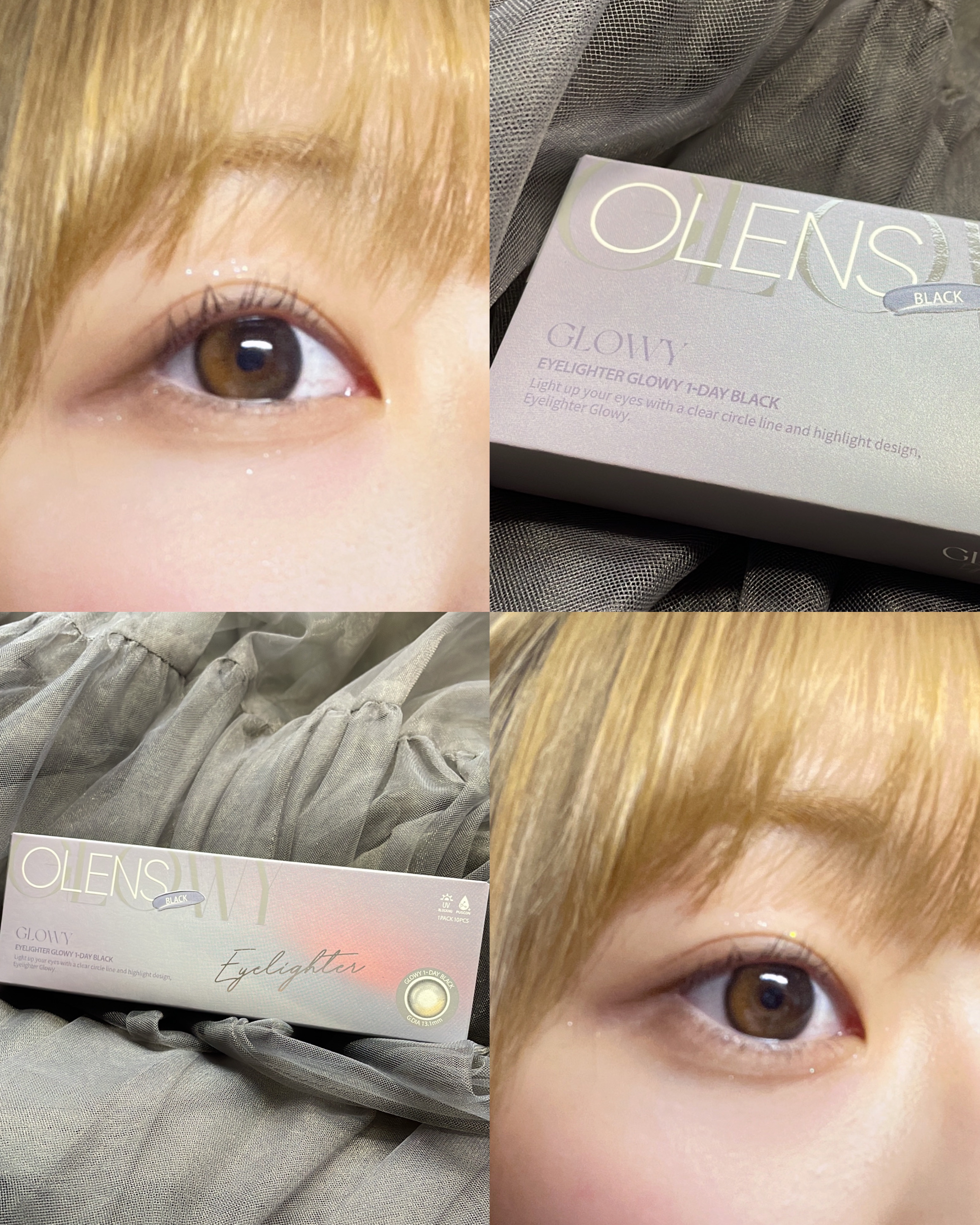 Glowy 1day/OLENS/ワンデー（１DAY）カラコンを使ったクチコミ（1枚目）