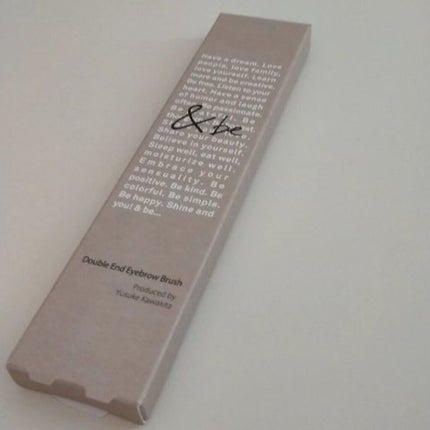 ダブルエンドアイブロウブラシ熊野筆/&be/メイクブラシの人気ショート動画