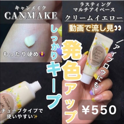 ラスティングマルチアイベース WP/キャンメイク/アイシャドウベースを使ったクチコミ(1枚目)