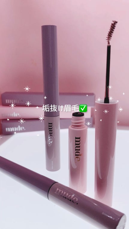 インスパイアスキニーブロウカラ/mude/眉マスカラの人気ショート動画