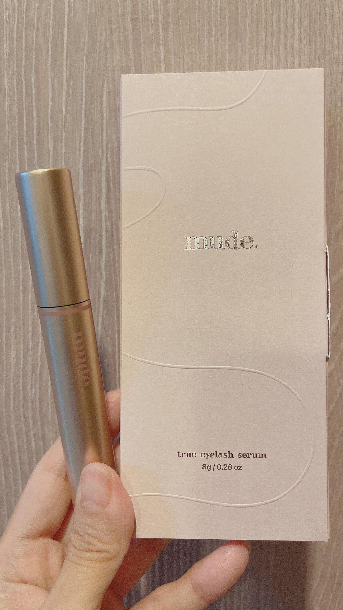 トゥルーアイラッシュセラム/mude./まつげ美容液を使ったクチコミ（1枚目）