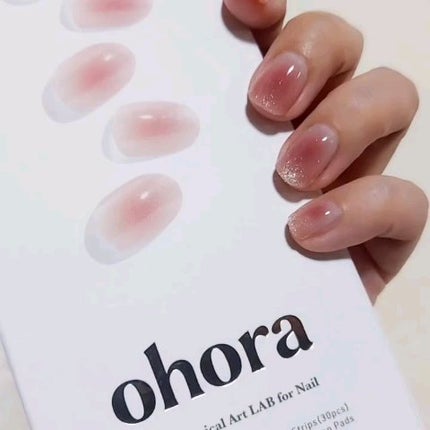 セミキュアジェルネイル(ハンド)/ohora/ネイルシールを使ったクチコミ(4枚目)